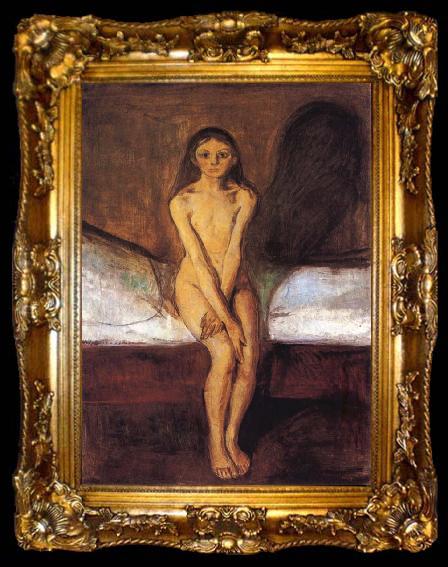 framed  Edvard Munch Puberty, ta009-2